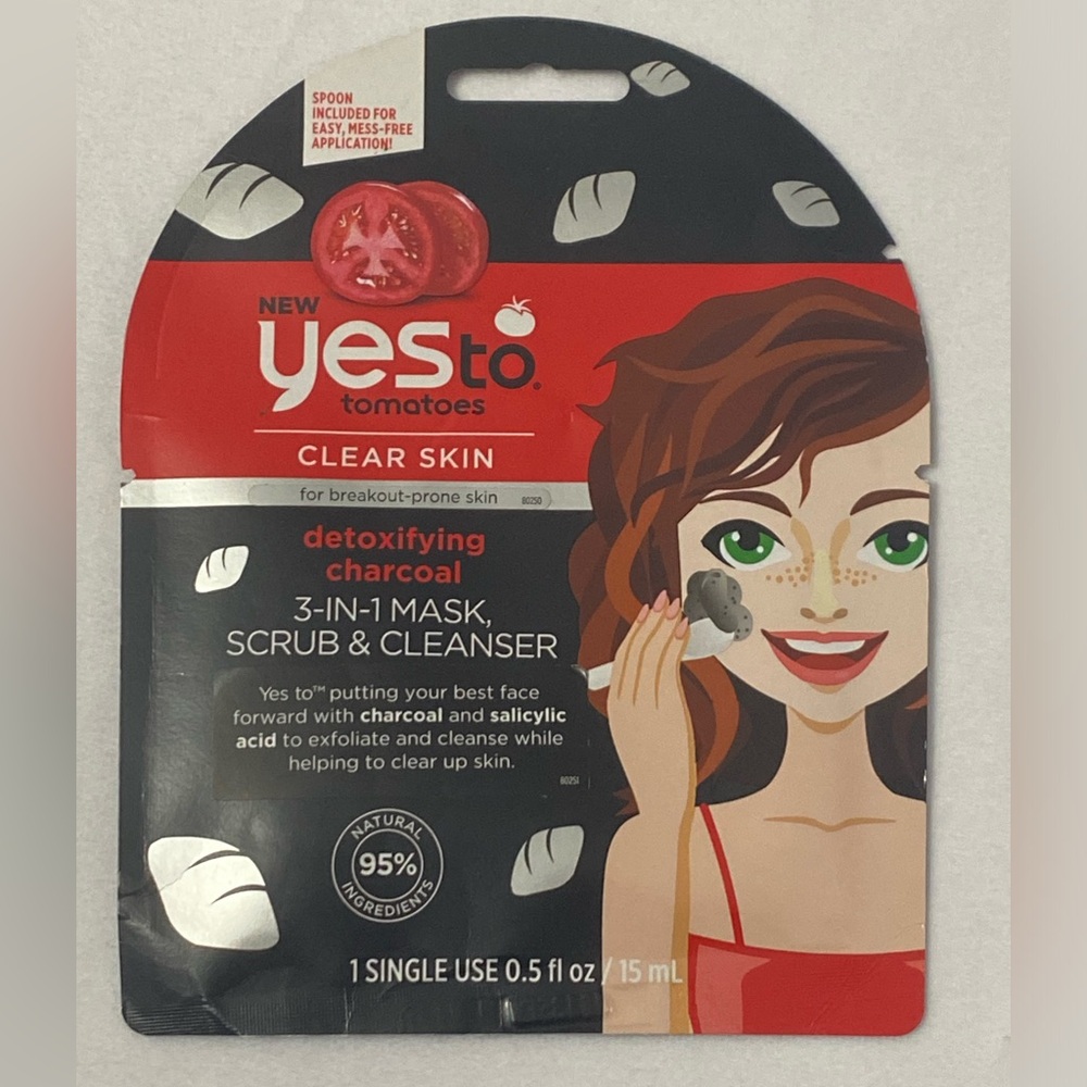 Yes to Tomatoes Detoxifying Charcoal 3-in-1 Mask, Scrub, & Cleanser